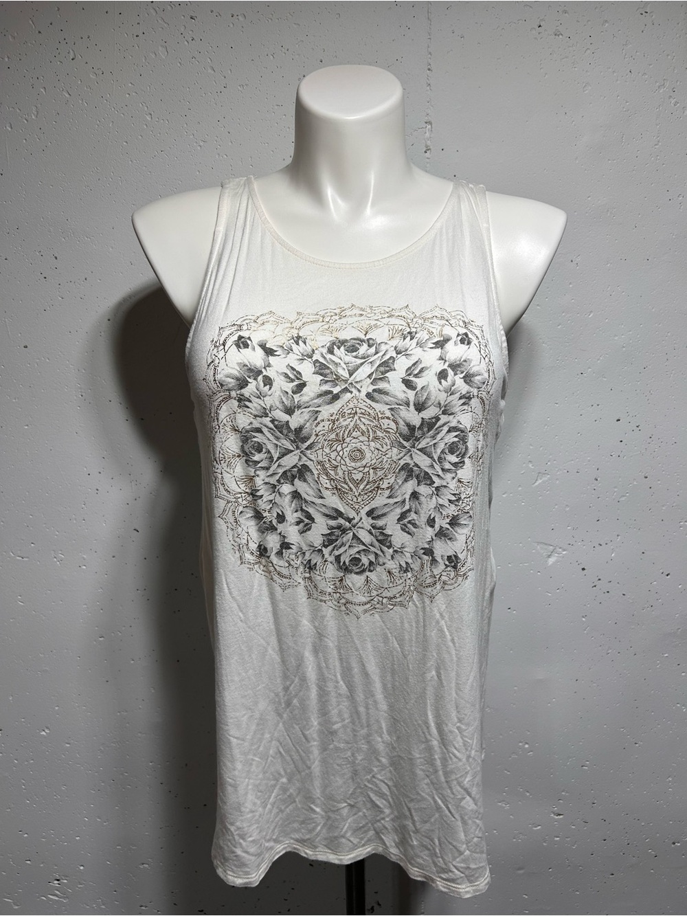 Torrid Monochromatic Mandala Graphic Relaxed Sleeveless Tank Top